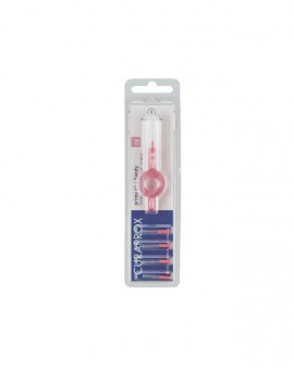CURAPROX CPS 08 PRIME PLUS HANDY ΡΟΖ 5 μεσοδόντια βουρτσάκια CPS 08 prime + 1 λαβή UHS 409