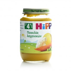 Hipp Γεύμα Ποικιλίας Λαχανικών Βιολογικής Καλλιέργειας Μετά τον 4ο Μήνα 190gr
