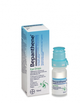 Bepanthene Eye Drops Οφθαλμικές Σταγόνες για Ενυδάτωση & Φροντίδα των Ξηρών Οφθαλμών 10ml