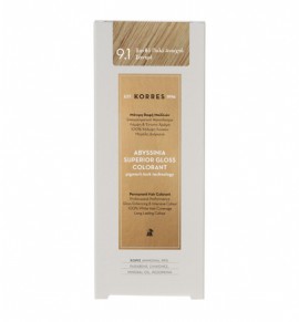 KORRES Abyssinia Superior Gloss Colorant 9.1 Ξανθό Πολύ Ανοιχτό Σαντρέ 50ml