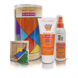 KLORANE GIFT SET PETIT JUNIOR Shampooing Demelant με άρωμα Ροδάκινου 200ml & Soin Demelant Sans Rincage 150ml + ΔΩΡΟ Tangram