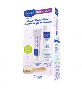 Mustela Set Diaper Care Vitamin Barrier Cream 100ml & Gentle Cleansing Gel 200ml & Δώρο Απαλή Βούρτσα 1τμχ