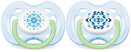 Avent Freeflow Μοντέρνες Πιπίλες 0-6m Γαλάζιο Χρώμα SCF180/25 2τμχ
