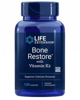 Life Extension BONE RESTORE with vitamin K2 120caps