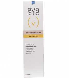 Intermed Eva Intima Bikini Shaving Foam Απαλός Αφρός Ξυρίσματος - Περιποίησης Δέρματος 150ml