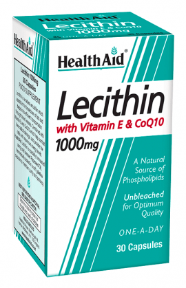 HEALTH AID LECITHIN 1000MG - CO Q10 - VITAMIN E - BLISTER 30 CAPS