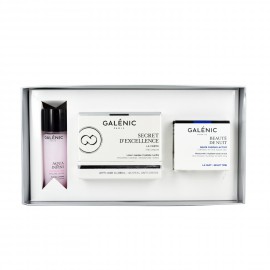Galenic Coffret Prestige Noel με Secret d Excellence Αντιγηραντική Κρέμα Προσώπου 50ml & ΔΩΡΟ Beaute de Nuit Ενυδατική Κρέμα Νύχτας 15ml & Aqua Infini Lotion de Soin Λοσιόν Ενυδάτωσης & Προετοιμασίας 40ml