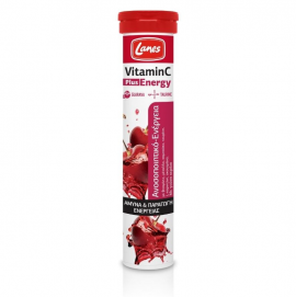 Lanes VitaminC Plus Energy με Γεύση Κεράσι 20 Αναβράζουσες Ταμπλέτες