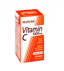 HEALTH AID VITAMIN C 500MG CHEWABLE ORANGE FLAVOUR TABLETS 60S