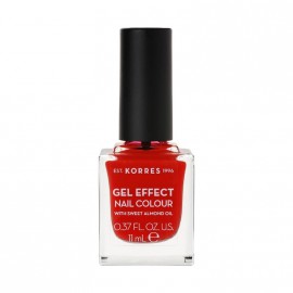 Korres Βερνίκι Νυχιών Gel Effect Nail Colour No.48 Coral Red 11ml