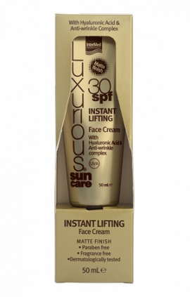 INTERMED Luxurious Sun Care Instant Lifting Face Cream SPF30 50ml