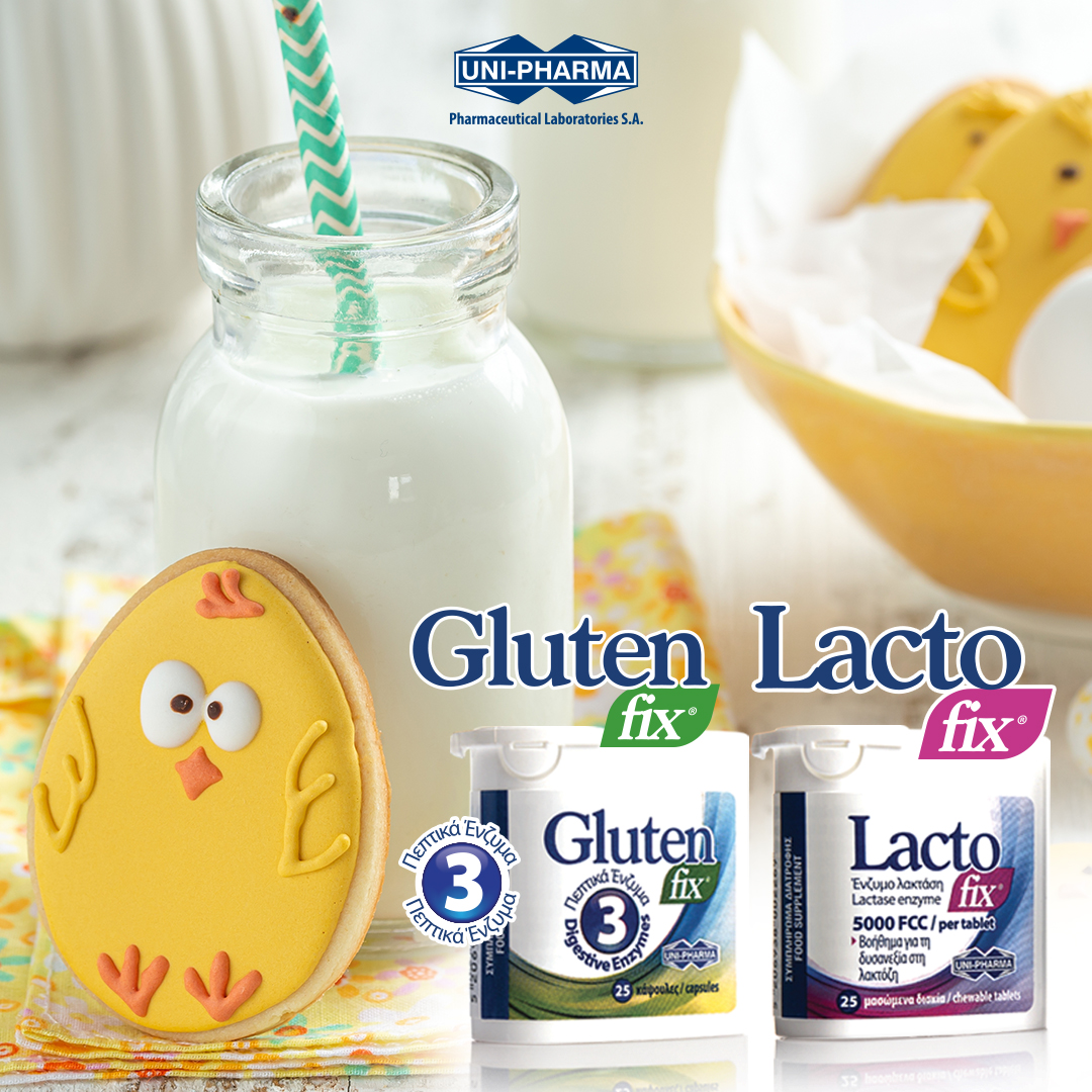 Unipharma Lacto Fix & Gluten Fix