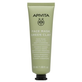 APIVITA Face Mask with Green Clay (Deep Cleansing) 50ml