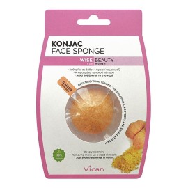 Vican Wise Beauty Konjac Face Sponge With Ginger Powder 1τμχ