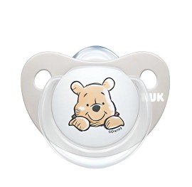 Nuk Disney Winnie Πιπίλα Σιλικόνης με Θήκη Γκρί 0-6m 1τμχ