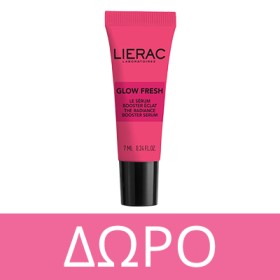 With every purchase of a product from the Lierac Glow Fresh series, FREE Glow Fresh Serum 7ml. * One gift per order and while supplies last.