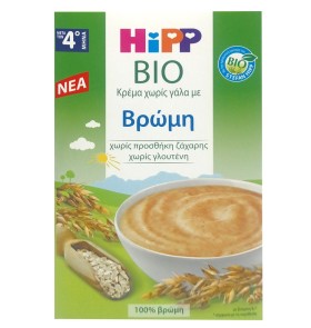 Hipp Bio Κρέμα Χωρίς Γάλα με Βρώμη Μετά τον 4ο Μήν …