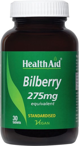 HEALTH AID BILBERRY BERRY EXTRACT TABLETS 30'S