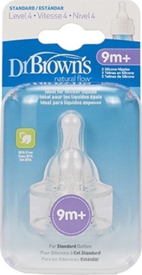 Dr. Brown's Options 313 Silicone Nipples 9m + for B '