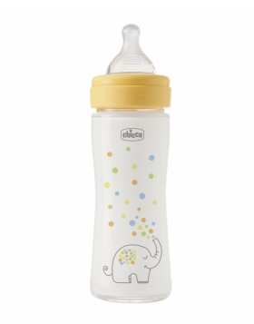 Chicco Perfect Easy Γυάλινο Μπιμπερό με Θηλή Σιλικ &hellip;