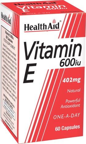 HEALTH AID VITAMIN E 600IU NATURAL CAPSULES 60'S