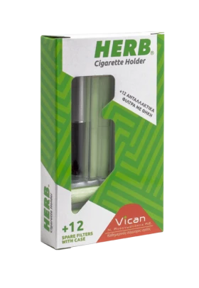 VICAN HERB CIGARETTE HOLDER ΠΙΠΑ ΜΕ 12 ΦΙΛΤΡΑ