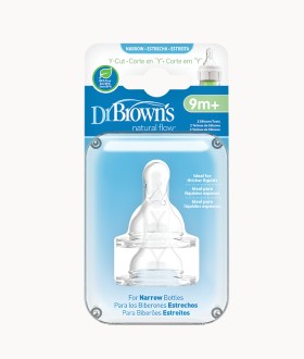 DR BROWN'S - NATURAL FLOW Silicone Nipple with Narrow…