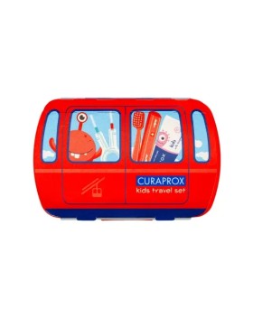 Curaprox Kids Travel Set για 6-12 Ετών Κόκκινο με …