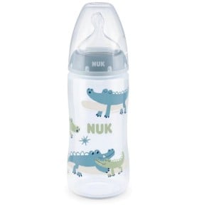 Nuk First Choice+ Πλαστικό Μπιμπερό με Θηλή Καουτσ …