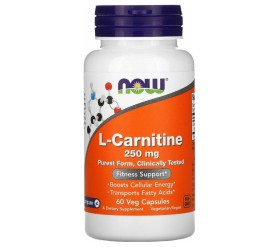 Now Foods L-Carnitine 250mg 60 Veg.Caps