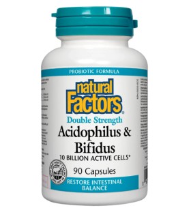 Natural Factors Acidophilus & Bifidus Double Stren …