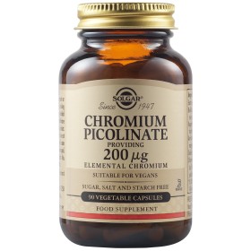 SOLGAR CHROMIUM PICOLINATE 200MCG 90CAP