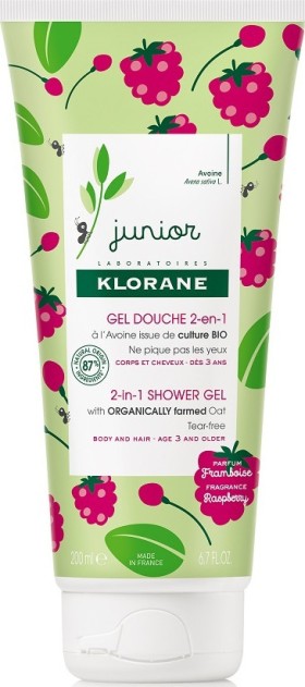 Klorane Baby Shower Gel 2 in 1 with Raspberry Aroma…