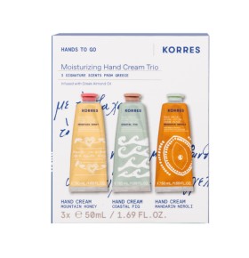Korres Set Hands to Go Moisturizing Hand Cream Tri …