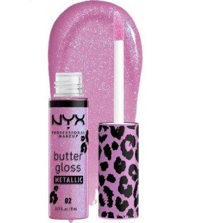 Nyx PM Butter Gloss Metallic 02 Violet Vixen 8ml