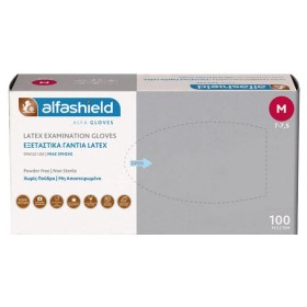 Alfashield Alfa Gloves Εξεταστικά Γάντια Latex μια …