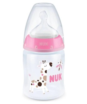 Nuk First Choice+ Μπιμπερό Με Θηλή Σιλικόνης M Ροζ …