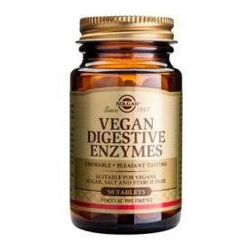 SOLGAR VEGAN DIGESTIVE ENZYMES 50TAB