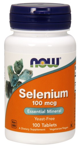 Now Foods Selenium 100mcg 100tabs