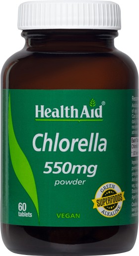 HEALTH AID CHLORELLA 550MG TABLETS 60'S