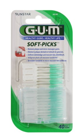 GUM 632 ΜΕΣΟΔΟΝΤΙΑ SOFT-PICKS REGULAR 40ΤΜΧ