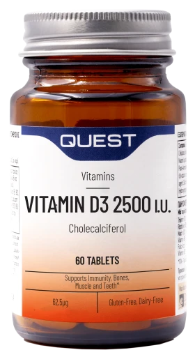 Quest Vitamin D3 2500i.u. 60tabs