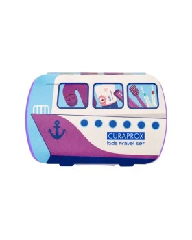 Curaprox Kids Travel Set Μωβ για 6-12 Ετών Οδοντόβ …