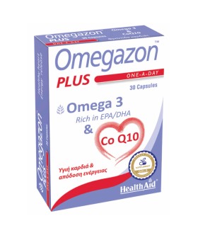Health Aid Omegazon Plus Omega 3 & Co Q10 30mg 30c…
