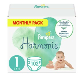 Pampers Harmonie Value Pack Νο1 (2-5kg) 102τμχ