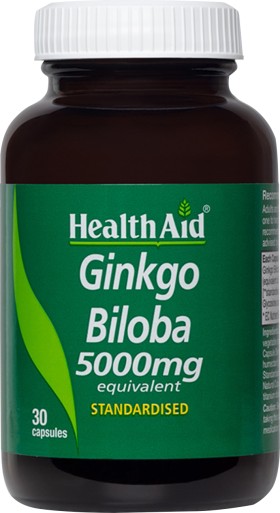 Health Aid Ginkgo Biloba 5000mg 30κάψουλες