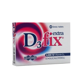 Unipharma  D3 Fix Extra (Vitamin D3) 2000IU 60tabs