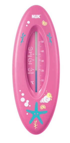 Nuk Bathroom Thermometer Ocean Pink 1pc