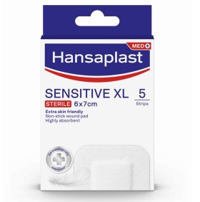 Hansaplast Med+ Sensitive XL Sterile 6x7cm 5pcs