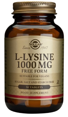 SOLGAR L-LYSINE 1000MG 50VCAP